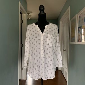 Old navy black and white tunic
